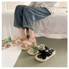 إسقاط نساء الصنادل الصيفية الجنية الطرفية الأزياء منصة طالبة الطالب السيدات slippers slippers female الحذاء 240423