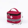 Medicina multifunción Bolsa de viaje de viajes portátiles engrosados ​​Kit de primeros auxilios Box de campamento Píldora Accesorios de cubos de almacenamiento Pack
