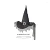 Berets Women Costume Witch Hat Halloween Party Headwear Wide Brim Wizard Adult Role Play Festival Carnival Cosplay Po Props