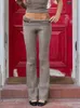 Spodnie damskie Niski wzrost Chudy Kobiety Knitwear Leggins HARAJUKU Y2K STREETWear Spodni jesień zima podstawowe capris