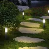 Pathway Light Solar Garden extérieur étanche en acier inoxydable paysage Smart Yard Lawn Street Lampe Lampe IP65 Décoration 240419