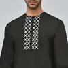 Ethnic Clothing Man Kaftan Robe Muslims Long Shirt Thobe Loose Casual Middle Sleeve