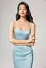 Vestidos casuais moda verão 2024 festa azul sexy cintura cetim utensília longa para mulheres coreanas dongdaemun roupas de alta qualidade