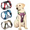Pet Harness Reflective Dog Harness Vest Verstelbare veiligheidsleidingsbanden voor middelgrote grote honden Franse bulldog wandelharnassen 240415