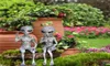 宇宙空間エイリアンの彫像ベビーフレーム彫像ホームインテリアと屋外の装飾Jardineria装飾ガーデンアクセサリー5377823