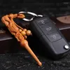 Dekorativa figurer Keychain Decoration Carving Peachwood Earpick Hand Made Crafts Promotion Gift Festg Shui Ear Pick Scoop Wholesale