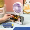 Elektrische fans Summer Creative Portable Mini Fan USB opladen Handheld Outdoor Electric Fan Crossover Mini Layging FanWX