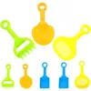 Sable Play Water Fun 8 PCS PLACE TOUT ENFANTS CHIGGING PHOVELS OUTDOOR Sable Portable Mini Toys Kids Scoop Playset coloré pour D240429