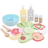 Wooden Pretend Play Food Kitchen Toys Classic Cutting Cooking Set Kids HousePlay Educational Imitation Game Toys for Girls Boys 240420
