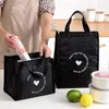 Sacs de rangement Sac à lunch isolé thermique pour hommes Femmes Oxford Tissu Bento Box Organisateur Portable Cooler Tote Food