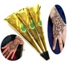 3pclot kvinnor makeup sexig svart henna tatuering pasta kottar vattentät mehndi henna tatuering grädde för kroppsfärg stencil3977072