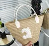 Strandbeutel Casual Rattan große Kapazität Designer Totes Totes Wicker gewebt Stroh Frauen Handtaschen Panier Palm Blätter Dame Schulterkreuzkörper