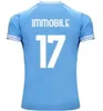 23 24 Lazio Immobile Soccer Jerseys Maglie 2023 Immobile Luis Bastos Sergej Badelj Lucas J.Correa Zaccagni Marusic Kid Kit Kit Football Shirt 10e anniversaire