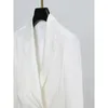 Werk jurken triacetate dubbelzijds satijnen pak/jurk vrouwen witte jurk pakken formeel blazer