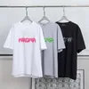 2022SS Spring New Fashion Round Neck Loose Version Tryckt T-shirt Men's Women's Casual Short Hides Color Black and White Size S-M-L-XL-XXL G44S22 252V