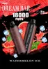 Dream Bar 18000 Puff 18K Puff Degelbare Vape Mesh Coil Oplaadbaar 18K Puff 2%3%5%Wegwerp elektronische sigaret Intelligent display 15 kleuren Vapes