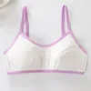 Camisoles Tanks 1pcs Girls Brassiere Хлопковое нижнее белье.