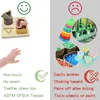 Детские мягкие гнездовые сортировки складывания игрушек силиконовые блок формы игрушек распознавание
