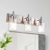 Vinluz 5-Light Black Bathroom Vanity Fixture - Modern Industrial Indoor Mur Murn For