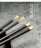 5 Paare wiederverwendbares Metall Koreaner Stäbchen Set Healthy Leges Tischgeschirr japanischer chinesischer Sushi -Sticks ZZ
