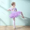 Bühne Wear Girls Ballet Kleid Kinder Training Figur Skatenkostüm Trikot für Weihnacht Geburtstagsfeier Tutu Danzkleidung