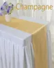 BZ365 Satin Table Runner for Wedding Party Banquet Decorations Blanc Black Black Gold Silver Champagne Runner 30cm x 275cm8203831