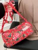 New Red Flower Pillow Bag Crossbody dong bei verde primavera verão de alta capacidade para mulheres bolsas bolsas bolsas lady bolsas de ombro letra