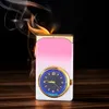 Innovative Drei-in-Eins-Handgeschwindigkeit Open Flame Pink Flame Fackel leichter Geschenke helleres