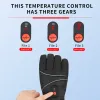 Gants gants chauffés à écran tactile imperméable à batterie rechargeable à batterie de main électrique chauffée à la main électrique pour la température réglable de ski