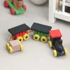 Figurine decorative 1: 12 bambole Mini Train Model per bambini Accessori per la scena per bambini Decorazione di regali giocattoli