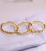 Designer a nido d'ape sugli anelli di banda oro 18K Luxury Gioielli in cristallo di pietra Anello di gioielleria per uomini Donne amanti Gift1532260