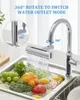 Waschbecken Wasserhähne 4 in 1 Küche Wasserfall Wasserhahn Bubbler spritzer Modi 360 ° Ausgabebereich Tap Extender Wassersparadapter