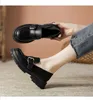 Casual Shoes Chic Bukie Platforma Mokory mokasyna Kobiety metalowa klamra