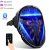 Bluetooth RGB verlicht LED -masker Maskerade Toys Programmable Diy Picture Animation Text Halloween Christmas Carnival Costume Party9490875