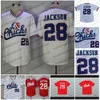 JAM 28 BO JACKSON MEMPHIS PHIGS WHITE ROUGE BASEALL DE TOP TOP QUALITÉ ED SIMPLE FAST SIGNE S-XXL