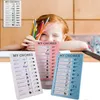 Réutilisable Mes tâches Liste de contrôle Daily Planner Memo Plastic Board Chore Chore Responsibility Comportement pour Kid Auto-discipline Card 240420