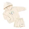 Boys Girls Sweet Sage de créateur Sweat Sweat-shirt Spring Childrens Tracksuit Classic Lettre imprimé Baby Clothes Shorts Ensemble à manches longues en deux pièces CSD2404304