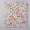 Decoratieve bloemen 3 stks Hydrangea Rose gebogen bloemenwand 40 60 cm Guelder Artificial flowe voering Diy Wedding Festival Tapijt