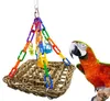 Other Bird Supplies Pet Parakeet Chewing Climbing Foraging Cage Swing Mesh Hanging Bite Mat Toy Wooden Toys Bell Stand Perch8430632