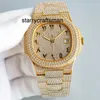 Movement Watch Vvs Diamond Watch Automatic Mechanical Mens 40mm Women Wristwatch Sapphire Waterproof Montre De Luxe