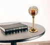 キャンドルホルダーHPDEAR GOLD CRYSTAL CANDLESTICK 3つのサイズの家の装飾テーブルの結婚式の休日に適しています。