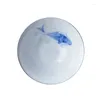 Tazze da tè blu tappo glassato tazza underglaze orchidea colorata ciotola grande carpa ceramica noyz48