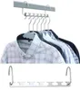 Гардероб хранения гардероба крючков для защитывающихся вешалок 2 шкафа для организации стойки с несколькими вешальниками для одежды Matal долговечный крючок17542301