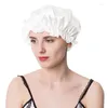 Beralar İpek Bonnet Yumuşak Elastik Spa Kadınlar için Nefes alabilen Nem Fitil Duş Yeniden Kullanılabilir Banyo Saç Bakımı