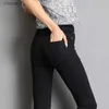 Jeans en jean masculin pour femmes jeans maman jeans bleu gris noir noir élastique haut jeans jeans femelle pantalon crayon skinny lavé en denim taille 36 38 40wx