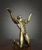 125 -calowy Art Deco Bronze Rzeźba Kreatywna streszczenie statua dekoracyjna 8112719