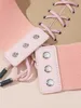 Gürtel weibliche rosa Korsett schüre Wide Taillengürtel Fashion Magic Tape Bandage Spitze Seil Binde Vintage Kleidergürtel