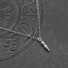 Brand Ch Trendy Crooker Small Bullet Necklace for Men and Womens Hip Hop Small Pendant Classic Sweater Chain
