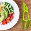 3 i 1 avokado skivare multifunktion fruktskärare verktyg kniv plastskalare separator shea corer smör prylar kök grönsaksverktyg 2024430