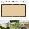 Decorations 90% Shading HDPE Beige Sunshade Net Garden Plant Shed Shading Sail UV Protection Outdoor Pergola Sun Cover Swimming Pool Awning